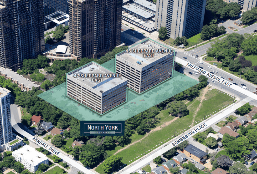Sheppard, a office & retail property in Toronto, ON financed by Oakbank Capital Group