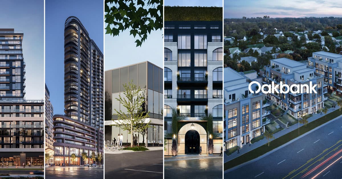 A commercial real estate development of the kind Oakbank Capital Group finances across Canada